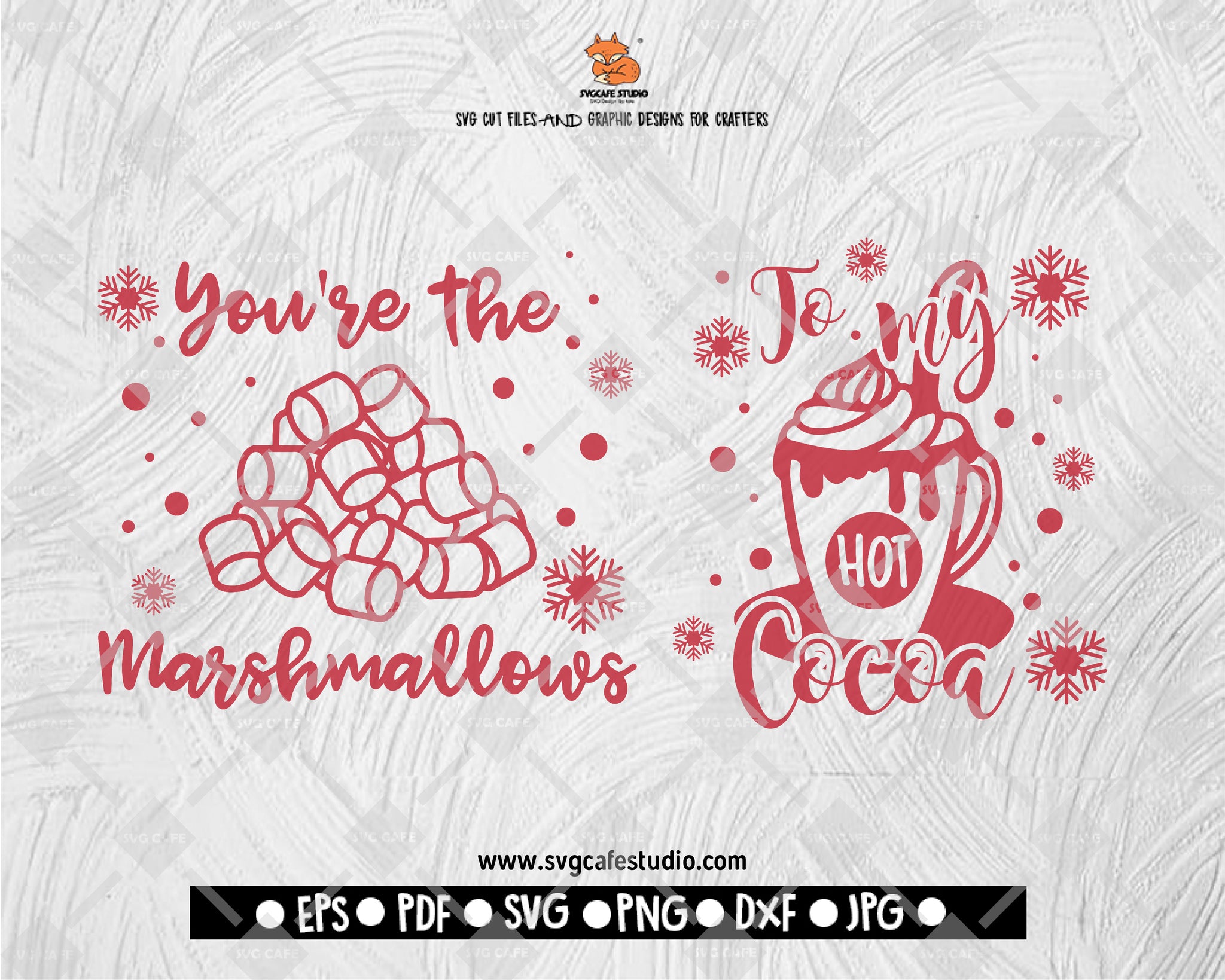 You're the Marshmallows to my Hot cocoa SVG Christmas hot chocolate matching shirt winter print iron on cut file