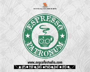 Coffe Cup Starbucks Espresso Patronum Svg, Starbucks Logo Svg, Halloween Svg, Starbucks Svg File
