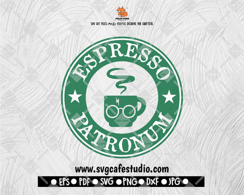 Coffe Cup Starbucks Espresso Patronum Svg, Starbucks Logo Svg, Halloween Svg, Starbucks Svg File