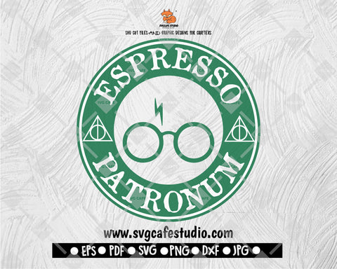 Potterhead Starbucks Espresso Patronum Svg, Starbucks Logo Svg, Halloween Svg, Starbucks Svg File