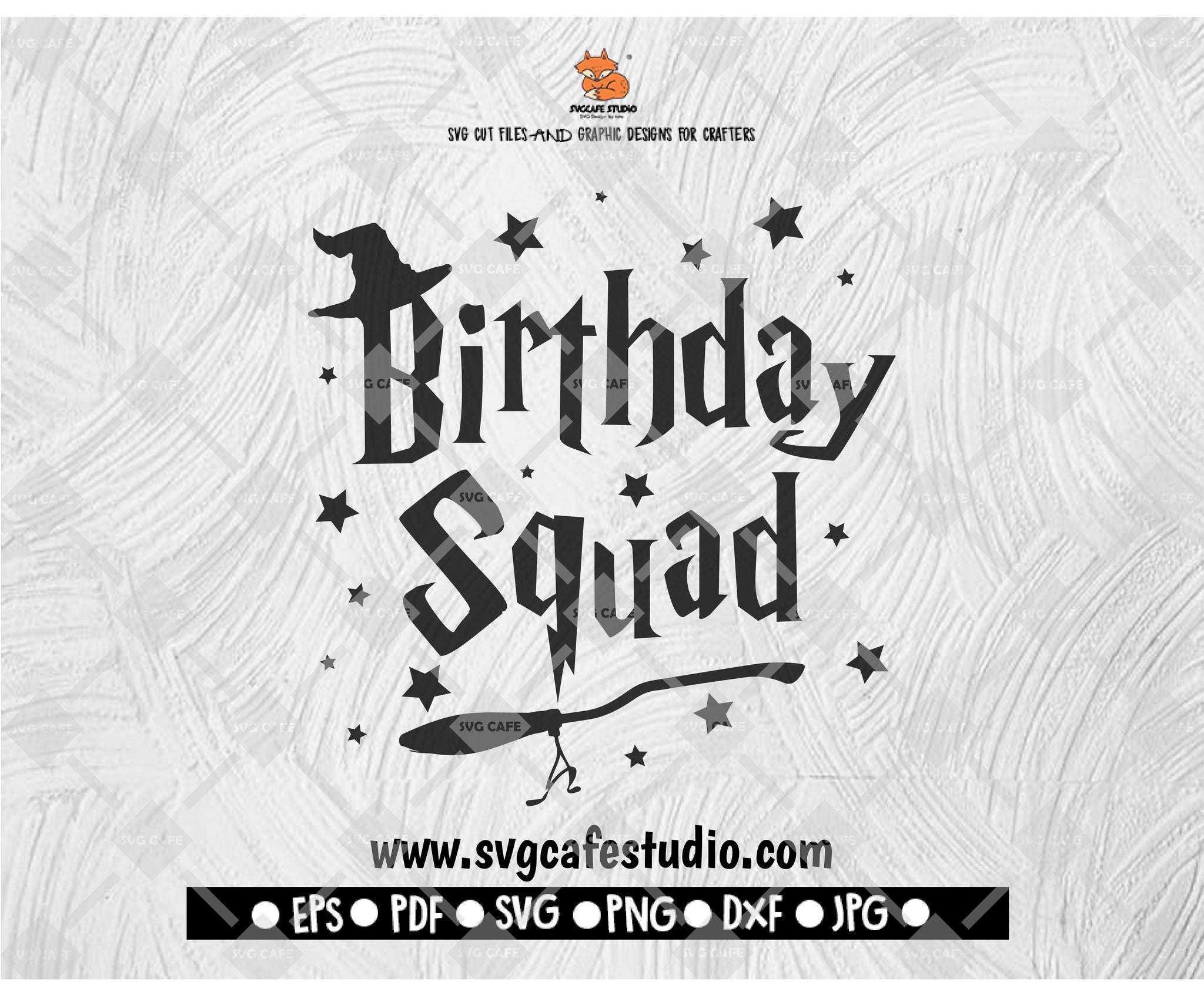 Birthday Squad SVG Wizard Magical Digital Download Clipart Cricut Silhouette Cut File svg Cute Birthday Gift Cute