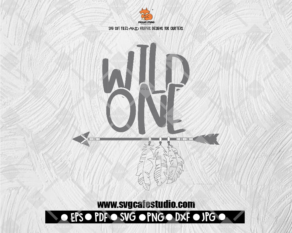 WILD ONE Bohemian Svg, Bohemian Svg, Arrow svg,Flower Svg, Boho Svg, Boho Flower Svg, Arrow with Flowers, Arrow with Feathers,Instant Download • Cricut • Silhouette, Starbucks Svg File