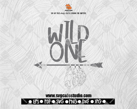 WILD ONE Bohemian Svg, Bohemian Svg, Arrow svg,Flower Svg, Boho Svg, Boho Flower Svg, Arrow with Flowers, Arrow with Feathers,Instant Download • Cricut • Silhouette, Starbucks Svg File