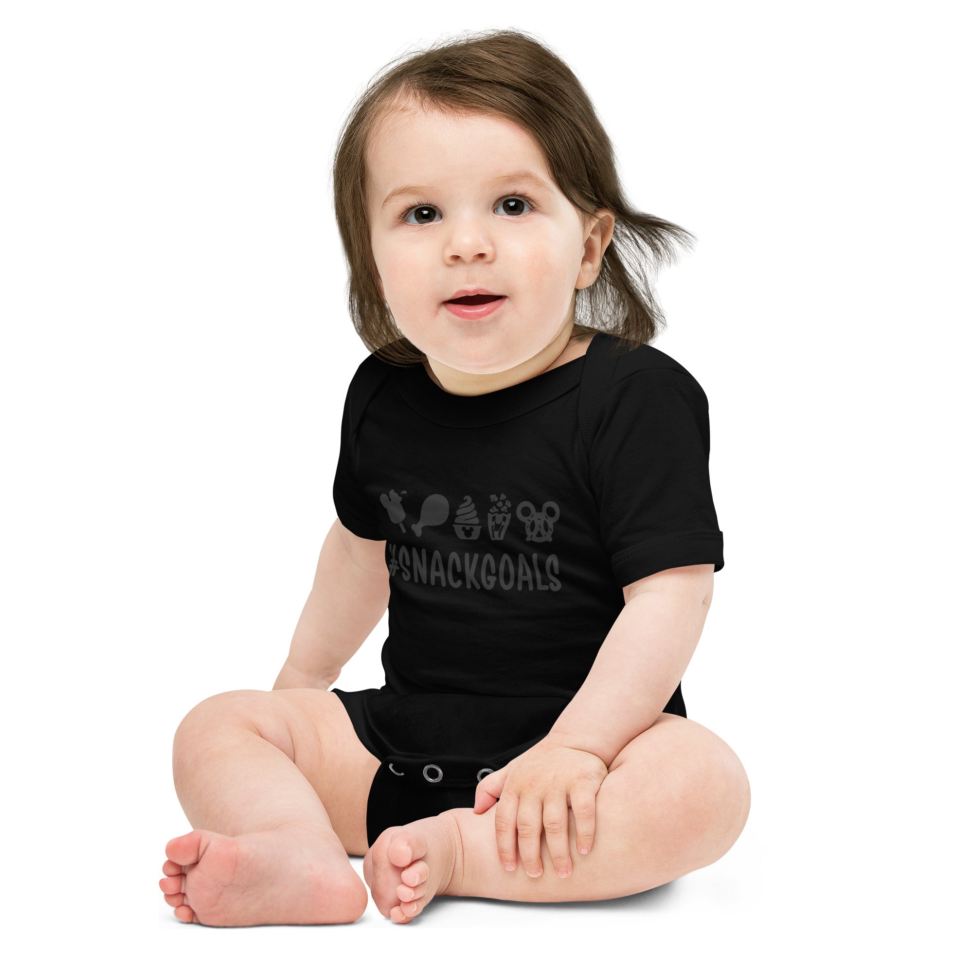 Baby short sleeve one piece, Snack Goals Disney Mickey Minnie Disneyworld Disney Family Matching Shirt, Group Shirt, Birthday Shirt, Matching Family Shirt