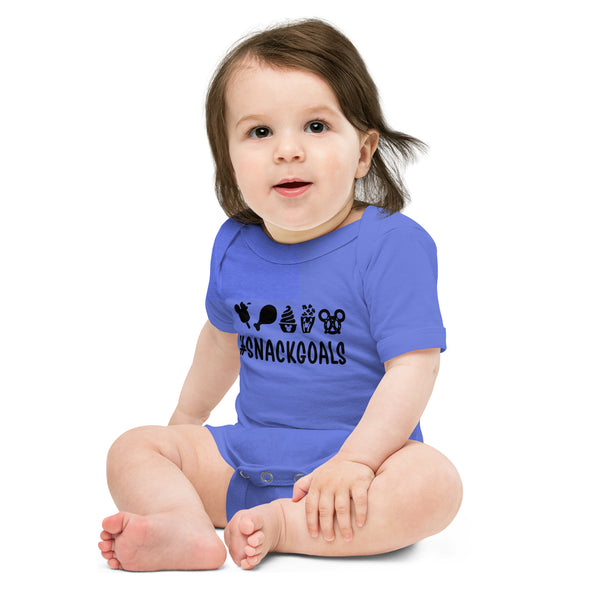 Baby short sleeve one piece, Snack Goals Disney Mickey Minnie Disneyworld Disney Family Matching Shirt, Group Shirt, Birthday Shirt, Matching Family Shirt