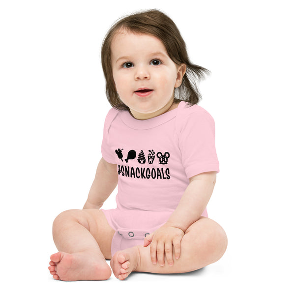 Baby short sleeve one piece, Snack Goals Disney Mickey Minnie Disneyworld Disney Family Matching Shirt, Group Shirt, Birthday Shirt, Matching Family Shirt