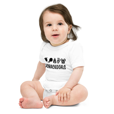 Baby short sleeve one piece, Snack Goals Disney Mickey Minnie Disneyworld Disney Family Matching Shirt, Group Shirt, Birthday Shirt, Matching Family Shirt