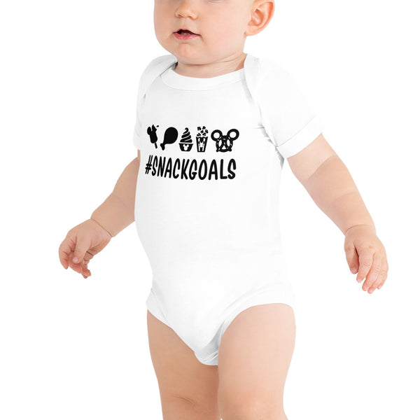 Baby short sleeve one piece, Snack Goals Disney Mickey Minnie Disneyworld Disney Family Matching Shirt, Group Shirt, Birthday Shirt, Matching Family Shirt