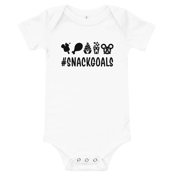 Baby short sleeve one piece, Snack Goals Disney Mickey Minnie Disneyworld Disney Family Matching Shirt, Group Shirt, Birthday Shirt, Matching Family Shirt