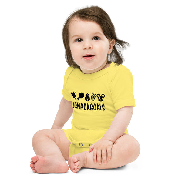 Baby short sleeve one piece, Snack Goals Disney Mickey Minnie Disneyworld Disney Family Matching Shirt, Group Shirt, Birthday Shirt, Matching Family Shirt