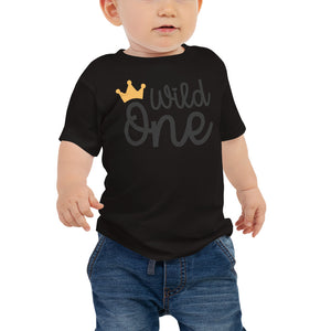Wild One Shirt 1st Birthday Boy Outfit One Year Old Safari Animals First Birthday Cake Smash Short or Long Sleeve Shirt, Woodland Party