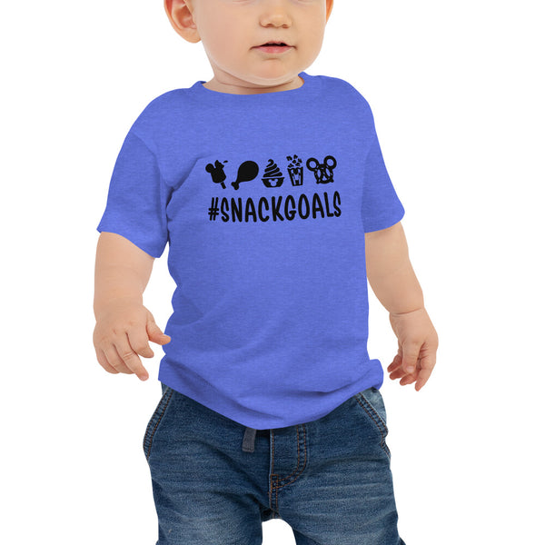 Baby Jersey Short Sleeve Tee, Snack Goals Disney T-shirt, Disney Shirts, Mickey Shirts, Minnie Shirt, Disneyworld Tee, Disney Shirt For Family