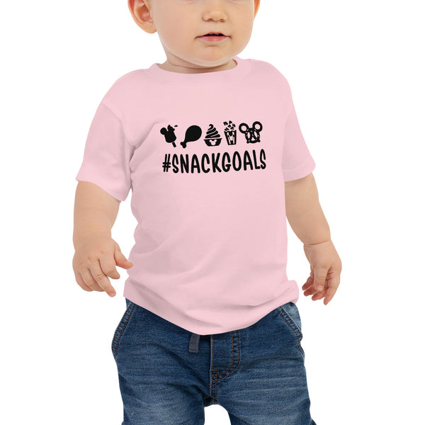 Baby Jersey Short Sleeve Tee, Snack Goals Disney T-shirt, Disney Shirts, Mickey Shirts, Minnie Shirt, Disneyworld Tee, Disney Shirt For Family