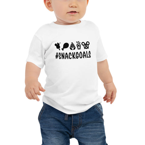 Baby Jersey Short Sleeve Tee, Snack Goals Disney T-shirt, Disney Shirts, Mickey Shirts, Minnie Shirt, Disneyworld Tee, Disney Shirt For Family