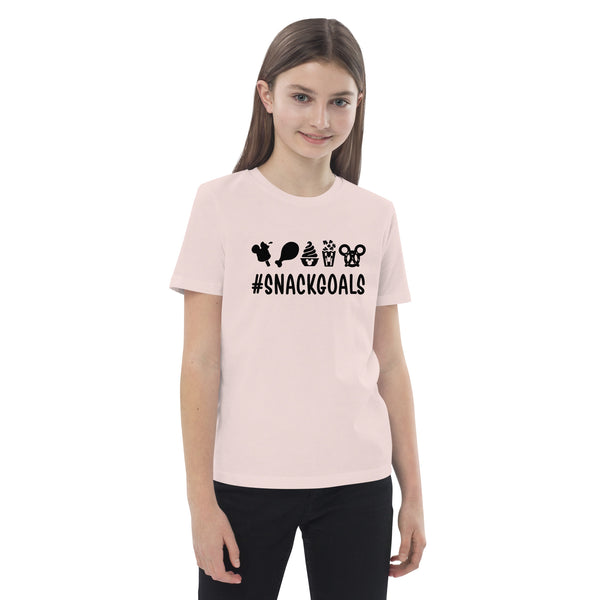 Organic cotton kids t-shirt, Snack Goals Disney Mickey Minnie Disneyworld Disney Family Matching Shirt, Group Shirt, Birthday Shirt, Matching Family Shirt