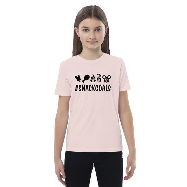 Organic cotton kids t-shirt, Snack Goals Disney Mickey Minnie Disneyworld Disney Family Matching Shirt, Group Shirt, Birthday Shirt, Matching Family Shirt