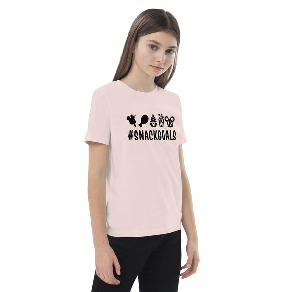 Organic cotton kids t-shirt, Snack Goals Disney Mickey Minnie Disneyworld Disney Family Matching Shirt, Group Shirt, Birthday Shirt, Matching Family Shirt