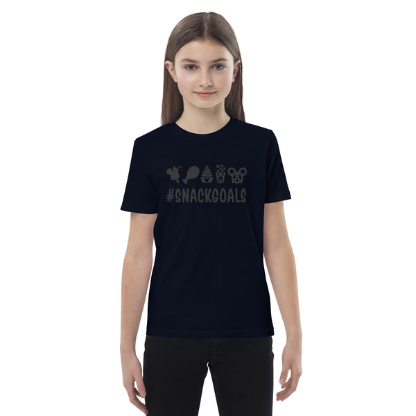 Organic cotton kids t-shirt, Snack Goals Disney Mickey Minnie Disneyworld Disney Family Matching Shirt, Group Shirt, Birthday Shirt, Matching Family Shirt