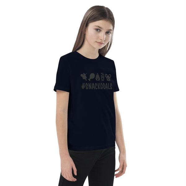 Organic cotton kids t-shirt, Snack Goals Disney Mickey Minnie Disneyworld Disney Family Matching Shirt, Group Shirt, Birthday Shirt, Matching Family Shirt