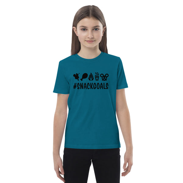Organic cotton kids t-shirt, Snack Goals Disney Mickey Minnie Disneyworld Disney Family Matching Shirt, Group Shirt, Birthday Shirt, Matching Family Shirt