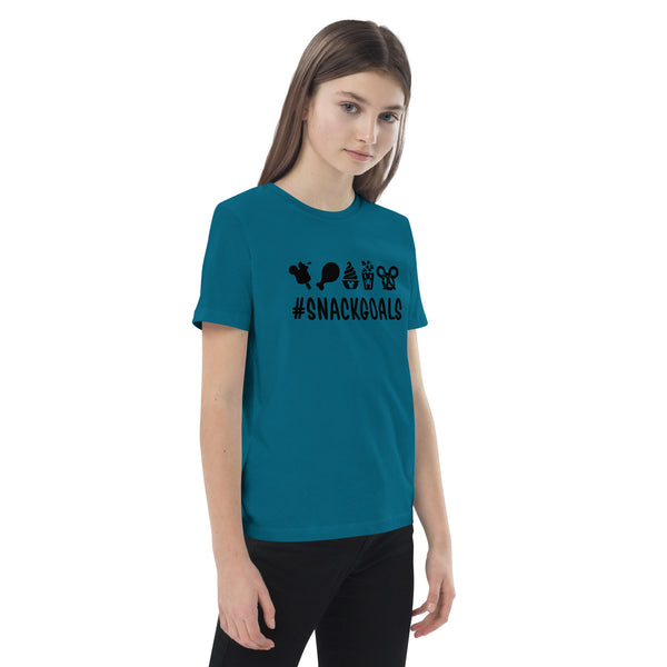 Organic cotton kids t-shirt, Snack Goals Disney Mickey Minnie Disneyworld Disney Family Matching Shirt, Group Shirt, Birthday Shirt, Matching Family Shirt