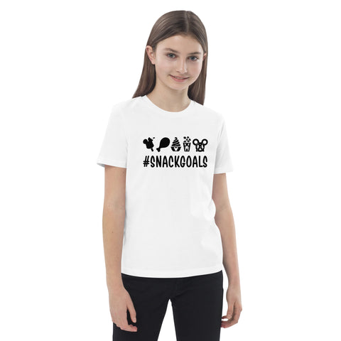 Organic cotton kids t-shirt, Snack Goals Disney Mickey Minnie Disneyworld Disney Family Matching Shirt, Group Shirt, Birthday Shirt, Matching Family Shirt