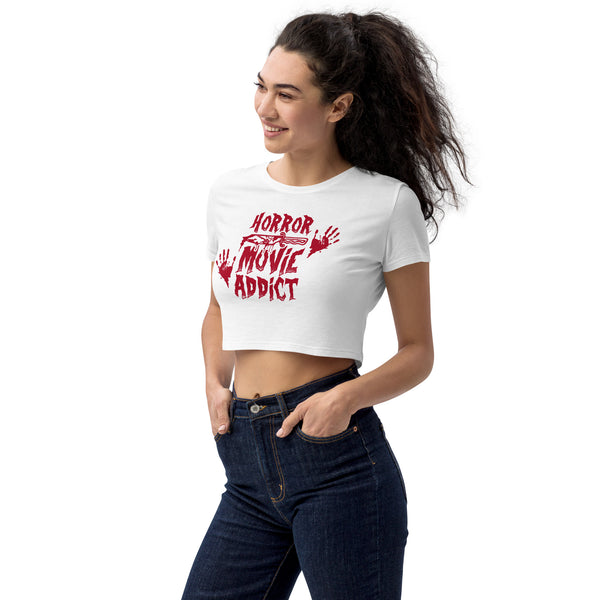 Horror Movie Addict Unisex T-shirt, Graphic Tee, Unisex Shirt, Women and Men T-shirts, Mom Shirt, Gift T-shirt, Organic Crop Top