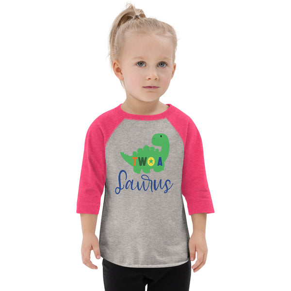 Two - A - Saurus - 2nd Second Birthday Dinosaur Shirt - 2 Years Old - Dinosaur Party - Dino Shirt - T Rex Birthday Shirt - Trendy Kids Shirt Toddler baseball shirt