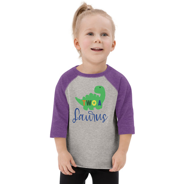 Two - A - Saurus - 2nd Second Birthday Dinosaur Shirt - 2 Years Old - Dinosaur Party - Dino Shirt - T Rex Birthday Shirt - Trendy Kids Shirt Toddler baseball shirt