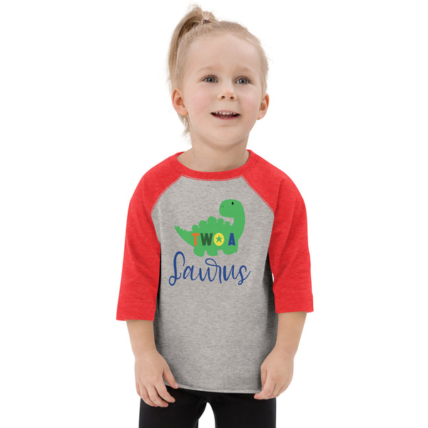 Two - A - Saurus - 2nd Second Birthday Dinosaur Shirt - 2 Years Old - Dinosaur Party - Dino Shirt - T Rex Birthday Shirt - Trendy Kids Shirt Toddler baseball shirt