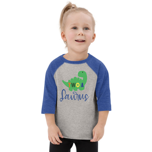 Two - A - Saurus - 2nd Second Birthday Dinosaur Shirt - 2 Years Old - Dinosaur Party - Dino Shirt - T Rex Birthday Shirt - Trendy Kids Shirt Toddler baseball shirt
