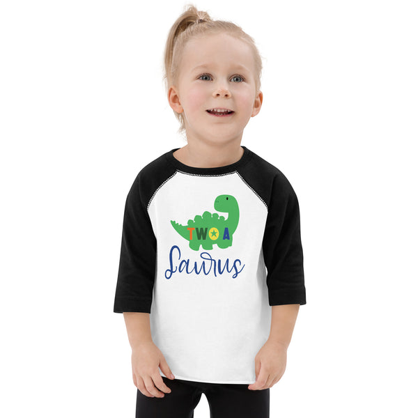 Two - A - Saurus - 2nd Second Birthday Dinosaur Shirt - 2 Years Old - Dinosaur Party - Dino Shirt - T Rex Birthday Shirt - Trendy Kids Shirt Toddler baseball shirt