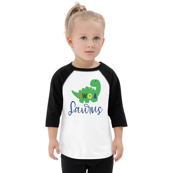 Two - A - Saurus - 2nd Second Birthday Dinosaur Shirt - 2 Years Old - Dinosaur Party - Dino Shirt - T Rex Birthday Shirt - Trendy Kids Shirt Toddler baseball shirt