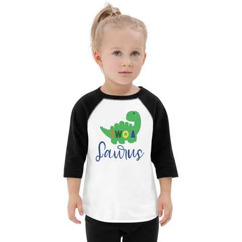 Two - A - Saurus - 2nd Second Birthday Dinosaur Shirt - 2 Years Old - Dinosaur Party - Dino Shirt - T Rex Birthday Shirt - Trendy Kids Shirt Toddler baseball shirt