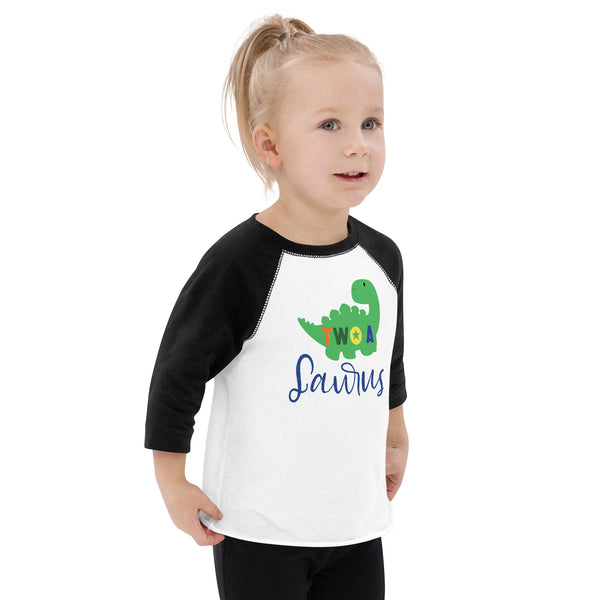 Two - A - Saurus - 2nd Second Birthday Dinosaur Shirt - 2 Years Old - Dinosaur Party - Dino Shirt - T Rex Birthday Shirt - Trendy Kids Shirt Toddler baseball shirt