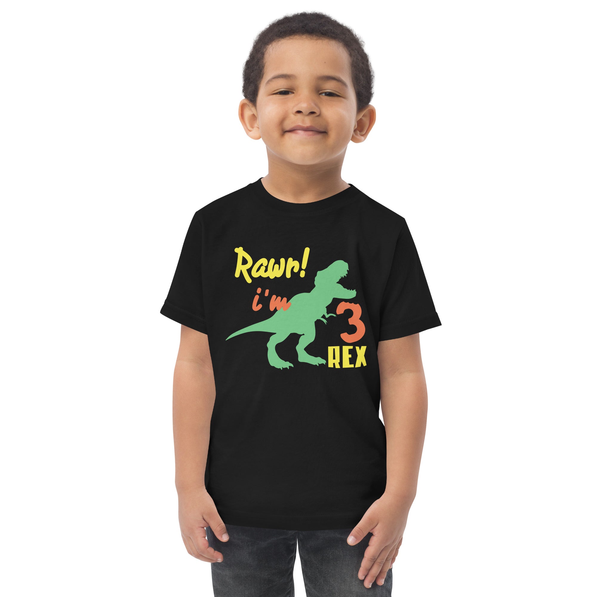 Rawr i'm Three Rex, Three years birthday shirt, Dinosaur, 3rd birthday T-shirt, Birthday boy T-shirt, Toddler jersey t-shirt