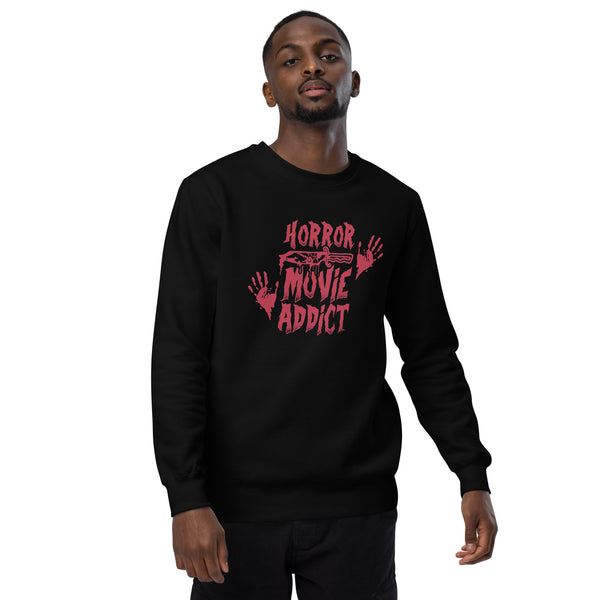 Horror Movie Addict | Funny Gift for Halloween, Move Night Shirt - Unisex Womens Heather Tee, Unisex sweatshirt