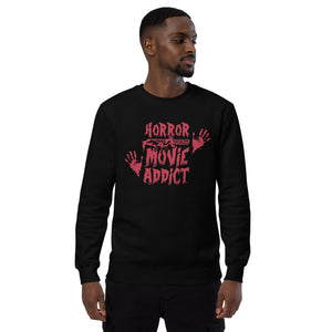 Horror Movie Addict | Funny Gift for Halloween, Move Night Shirt - Unisex Womens Heather Tee, Unisex sweatshirt