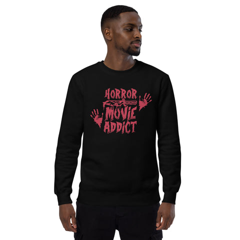 Horror Movie Addict | Funny Gift for Halloween, Move Night Shirt - Unisex Womens Heather Tee, Unisex sweatshirt