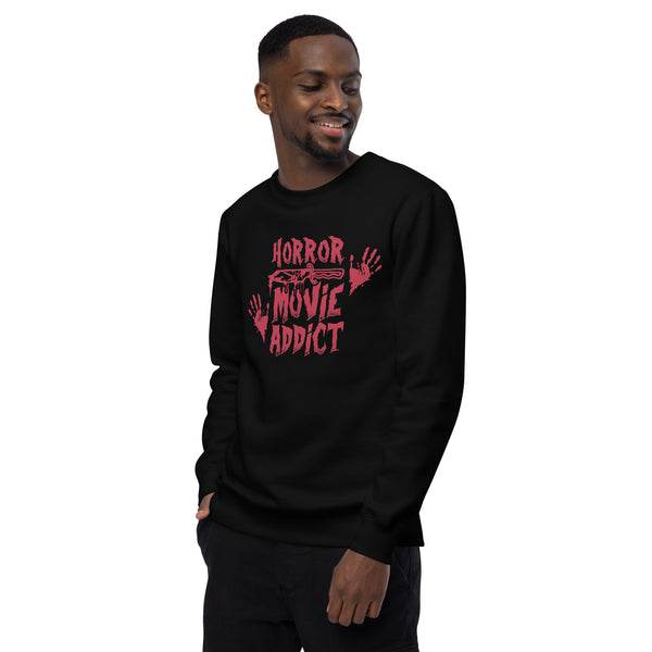 Horror Movie Addict | Funny Gift for Halloween, Move Night Shirt - Unisex Womens Heather Tee, Unisex sweatshirt