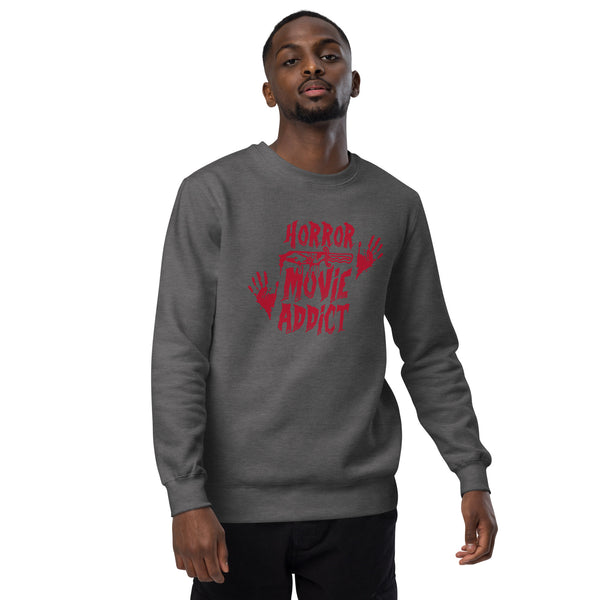 Horror Movie Addict | Funny Gift for Halloween, Move Night Shirt - Unisex Womens Heather Tee, Unisex sweatshirt