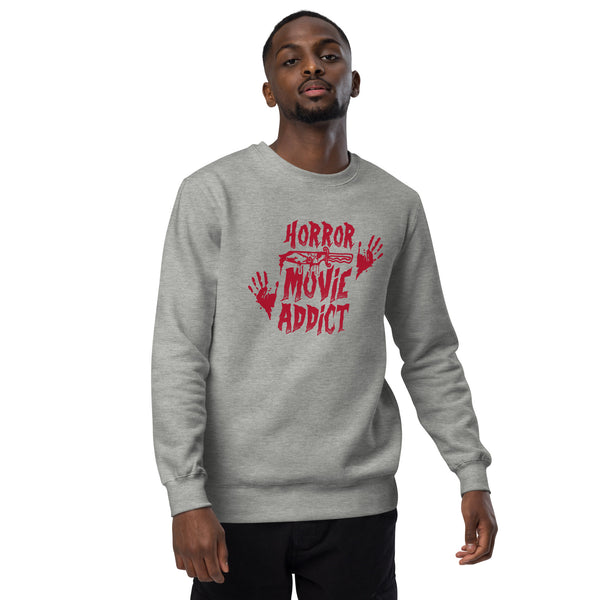 Horror Movie Addict | Funny Gift for Halloween, Move Night Shirt - Unisex Womens Heather Tee, Unisex sweatshirt