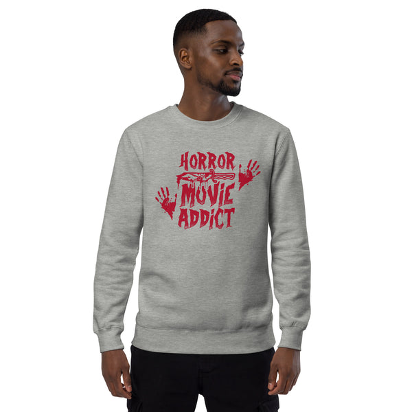 Horror Movie Addict | Funny Gift for Halloween, Move Night Shirt - Unisex Womens Heather Tee, Unisex sweatshirt
