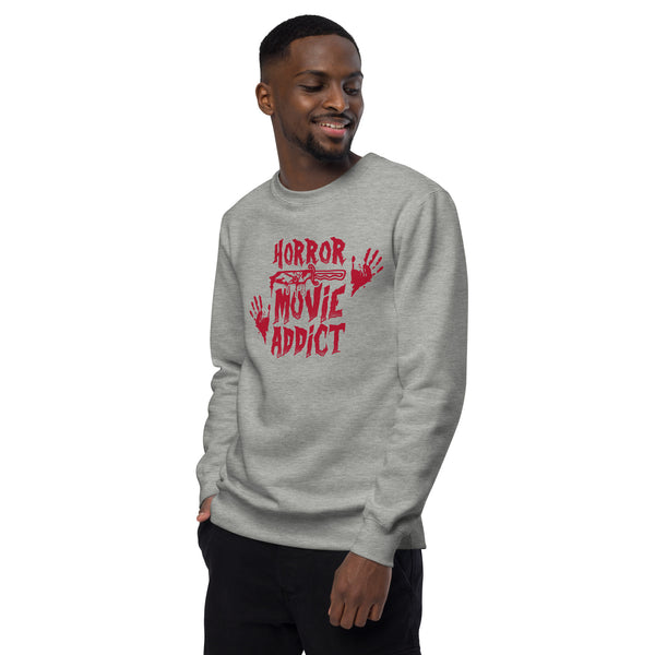 Horror Movie Addict | Funny Gift for Halloween, Move Night Shirt - Unisex Womens Heather Tee, Unisex sweatshirt