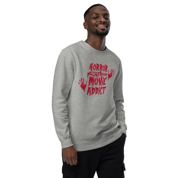 Horror Movie Addict | Funny Gift for Halloween, Move Night Shirt - Unisex Womens Heather Tee, Unisex sweatshirt