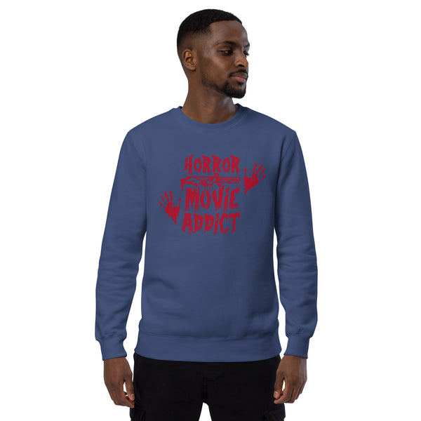 Horror Movie Addict | Funny Gift for Halloween, Move Night Shirt - Unisex Womens Heather Tee, Unisex sweatshirt