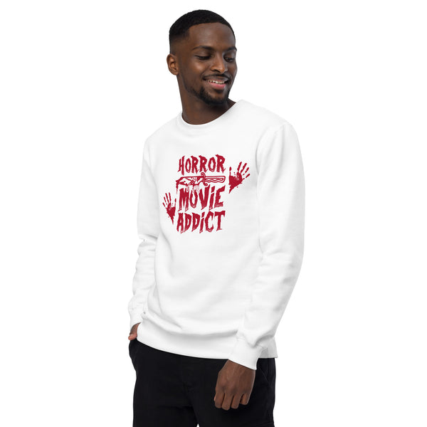 Horror Movie Addict | Funny Gift for Halloween, Move Night Shirt - Unisex Womens Heather Tee, Unisex sweatshirt
