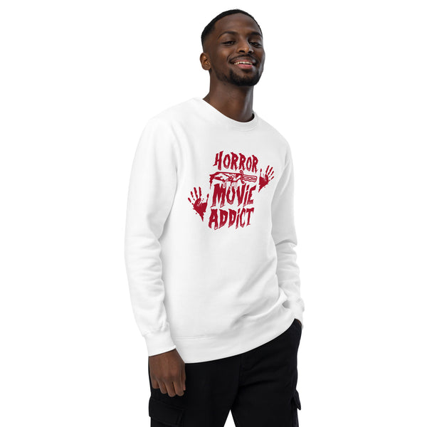 Horror Movie Addict | Funny Gift for Halloween, Move Night Shirt - Unisex Womens Heather Tee, Unisex sweatshirt