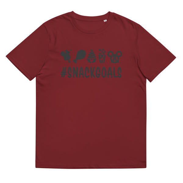 Unisex organic cotton t-shirt, Snack Goals Disney Mickey Minnie Disneyworld Disney Family Matching Shirt, Group Shirt, Birthday Shirt, Matching Family Shirt