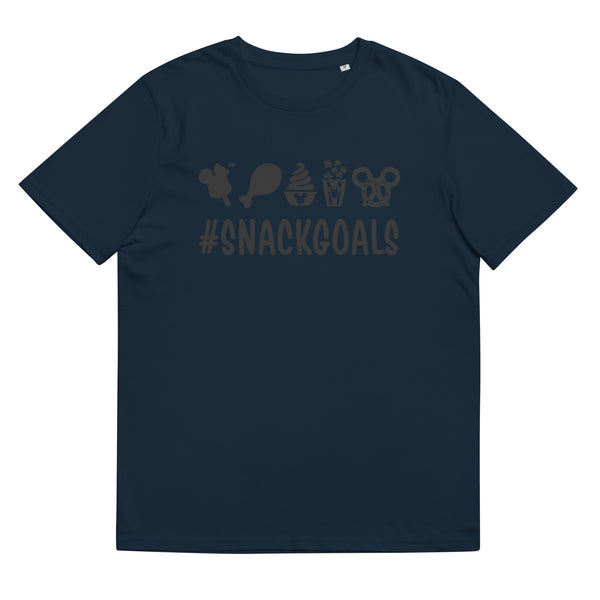 Unisex organic cotton t-shirt, Snack Goals Disney Mickey Minnie Disneyworld Disney Family Matching Shirt, Group Shirt, Birthday Shirt, Matching Family Shirt